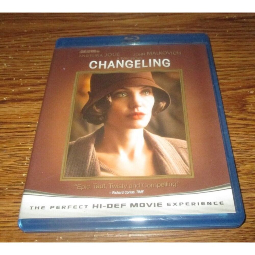 Changeling (Blu-ray Disc, 2009,) Angelina Jolie, John Malkovich
